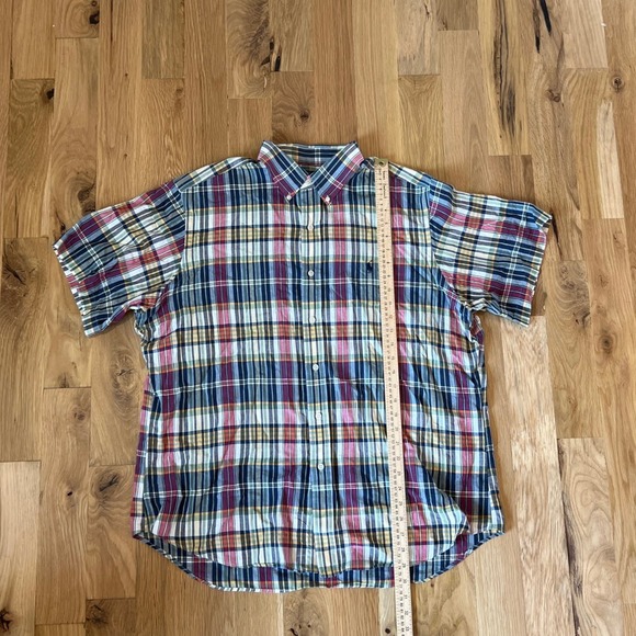 Mens Ralph Lauren Classic‎ Fit Plaid Button-Down Short Sleeved SZ XL - Picture 2 of 5